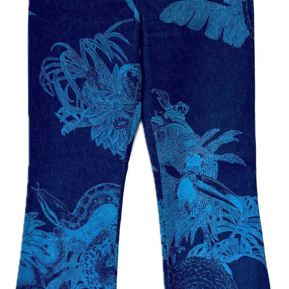 Oppio Italian Jeans. US size 6 / 28. Beautiful unique pattern